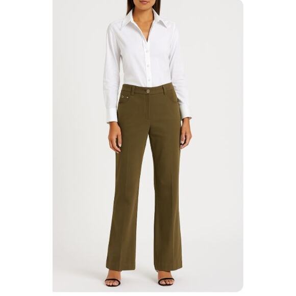 ST JOHN SPORT Stretchy High Rise Jean Style Pants - Picture 1 of 12